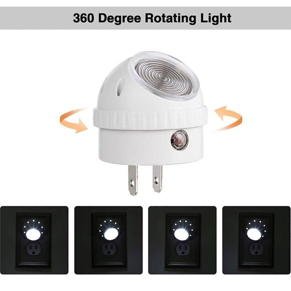 COPY 2-Automatic Plug in Light Sensor Night Light Warm White LED Bedroom Light … - Picture 3 of 7